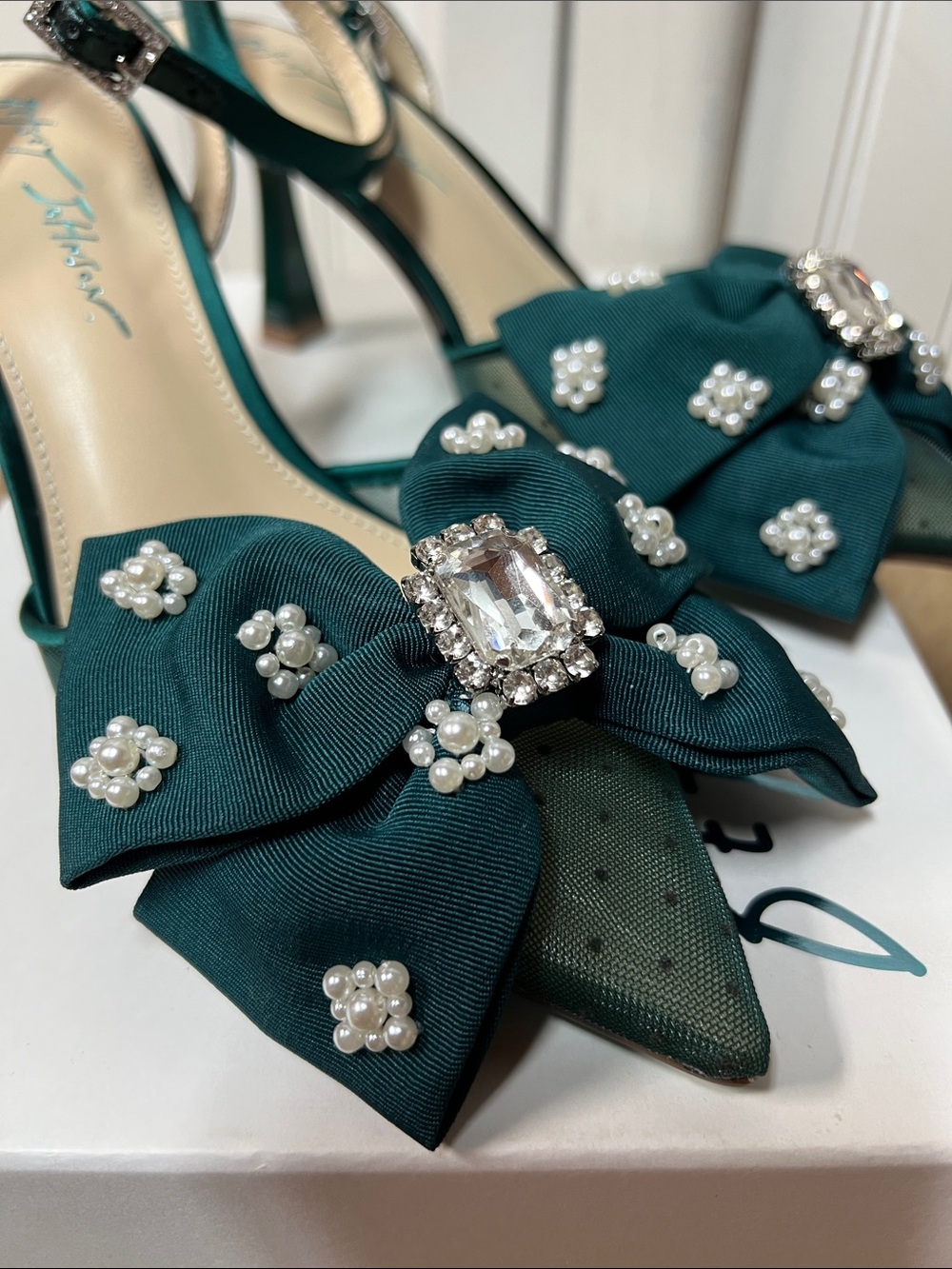 Betsey Johnson Emerald Mark Pump Heels 7 Shoes NWT